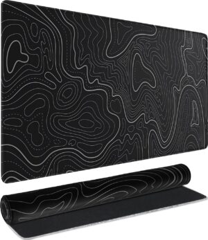 Large Gaming Mouse Pad, Waterproof Extra Large Mousepad with Stitched Edges | Mouse Pad Gaming, 31.5" x 15.7" Non-Slip Rubber Base Office Extended Big Long Keyboard Pad for Office Gamer Home XXL