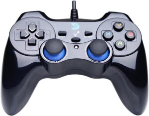 ZD-V+ USB Wired Gaming Controller Gamepad For PC/Laptop Computer(Windows XP/7/8/10/11) & PS3 & Android & Steam - [Black]